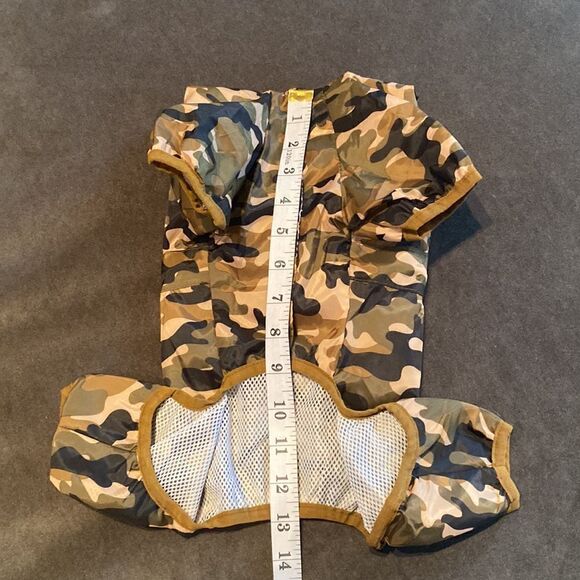 Dog Coat Jacket Suit with Hoodie Camouflage Design D-Ring for Leash Size L NWOT - Picture 5 of 7